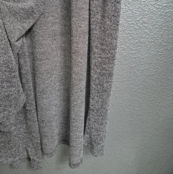 Marled Grey Knit Open Vest  Size M - Picture 8 of 11